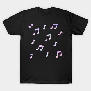 Pastel Music Notes T-Shirt